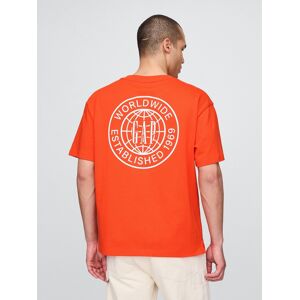 Gap Oversize T-Shirt - Men'S Červená Xl Gap Oversize T-Shirt - Men'S Červená Xl