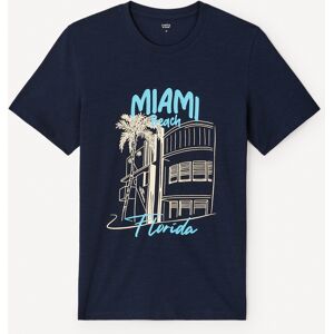 Celio Cotton T-Shirt Jeflorid - Men'S Modrá Xs Celio Cotton T-Shirt Jeflorid - Men'S Modrá Xs