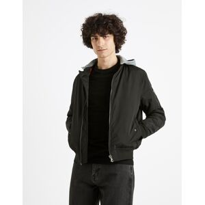 Čierny Pánsky Bomber S Kapucňou Celio Cujameshoo Šedá S Čierny Pánsky Bomber S Kapucňou Celio Cujameshoo Šedá S