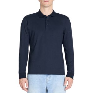 Celio Polo Jebille Long Sleeve T-Shirt - Mens Modrá S Celio Polo Jebille Long Sleeve T-Shirt - Mens Modrá S