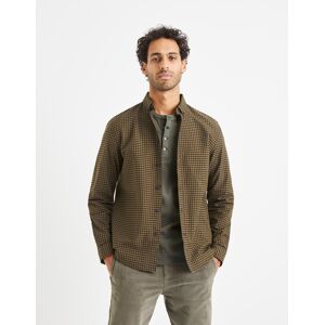 Celio Plaid Shirt 100% Cotton - Mens Hnedá S Celio Plaid Shirt 100% Cotton - Mens Hnedá S