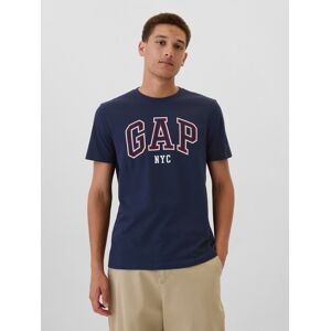 T-Shirt With Gap Nyc Logo - Mens Modrá L T-Shirt With Gap Nyc Logo - Mens Modrá L