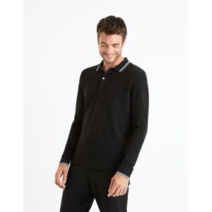 Čierne Pánske Basic Polo Tričko Celio Decolml Čierna Xl Čierne Pánske Basic Polo Tričko Celio Decolml Čierna Xl