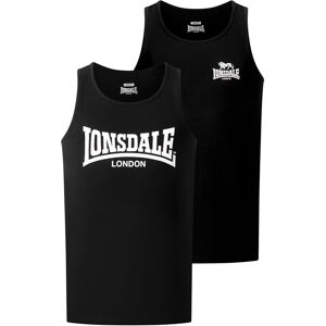 Lonsdale Men'S Singlet Regular Fit Double Pack Čierna 5xl Lonsdale Men'S Singlet Regular Fit Double Pack Čierna 5xl