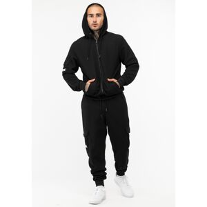 Lonsdale Men'S Hooded Tracksuit Regular Fit Čierna Xl Lonsdale Men'S Hooded Tracksuit Regular Fit Čierna Xl
