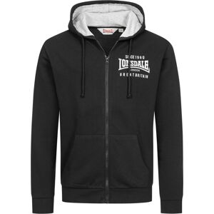 Pánska Mikina Lonsdale Zip Čierna S Pánska Mikina Lonsdale Zip Čierna S
