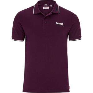 Pánske Tričko S Golierom Lonsdale Slim Fit Fuchsiová M Pánske Tričko S Golierom Lonsdale Slim Fit Fuchsiová M