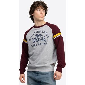 Lonsdale Men'S Crewneck Sweatshirt Regular Fit Šedá Xxl Lonsdale Men'S Crewneck Sweatshirt Regular Fit Šedá Xxl
