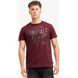 Lonsdale Men'S T-Shirt Regular Fit Tmavočervená L Lonsdale Men'S T-Shirt Regular Fit Tmavočervená L