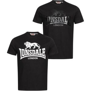 Pánske Tričko Lonsdale Čierna M Pánske Tričko Lonsdale Čierna M