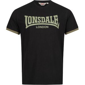 Pánske Tričko Lonsdale Čierna S Pánske Tričko Lonsdale Čierna S