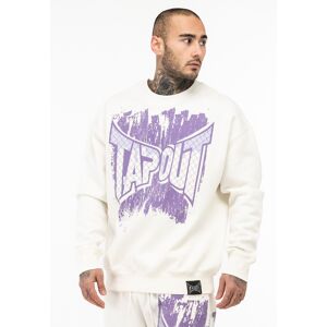 Tapout Men'S Crewneck Sweatshirt Oversized Biela L Tapout Men'S Crewneck Sweatshirt Oversized Biela L