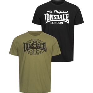 Lonsdale Pánske Tričko Regular Fit Dvojbalenie Čierna Xl Lonsdale Pánske Tričko Regular Fit Dvojbalenie Čierna Xl