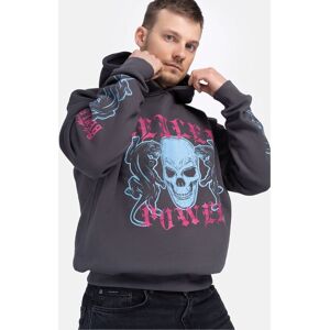 Benlee Lonsdale Men'S Hooded Sweatshirt Oversized Šedá M Benlee Lonsdale Men'S Hooded Sweatshirt Oversized Šedá M