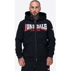 Lonsdale Men'S Hooded Zipsweat Jacket Regular Fit Čierna S Lonsdale Men'S Hooded Zipsweat Jacket Regular Fit Čierna S