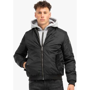 Lonsdale Men'S Hooded Jacket Slim Fit Čierna M Lonsdale Men'S Hooded Jacket Slim Fit Čierna M