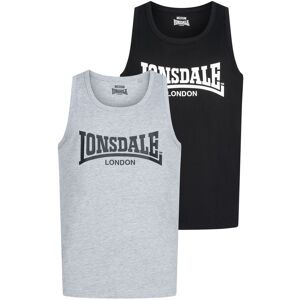 Lonsdale Men'S Singlet Regular Fit Double Pack Šedá Xxl Lonsdale Men'S Singlet Regular Fit Double Pack Šedá Xxl