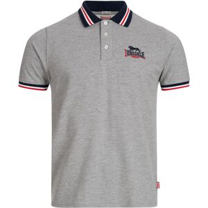 Pánske Tričko S Golierom Lonsdale Marl Grey Šedá Xxl Pánske Tričko S Golierom Lonsdale Marl Grey Šedá Xxl