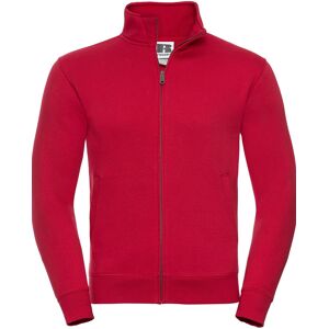 RUSSELL Men'S Zip Up Sweatshirt - Authentic R267m 80% Plain Ring-Spun Cotton 20% Polyester (Three-Layer Fabric) 280g Červená Xl RUSSELL Men'S Zip Up Sweatshirt - Authentic R267m 80% Plain Ring-Spun Cotton 20% Polyester (Three-Layer Fabric) 280g Červená Xl