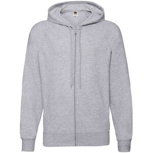 Szara Bluza Męska Z Kapturem Lightweight Zip Thru Hooded Sweat Fruit Of The Loom Šedá S Szara Bluza Męska Z Kapturem Lightweight Zip Thru Hooded Sweat Fruit Of The Loom Šedá S