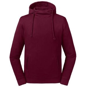 Burgundy Unisex Sweatshirt Pure Organic High Collar Hooded Sweat Russell Tmavočervená L Burgundy Unisex Sweatshirt Pure Organic High Collar Hooded Sweat Russell Tmavočervená L