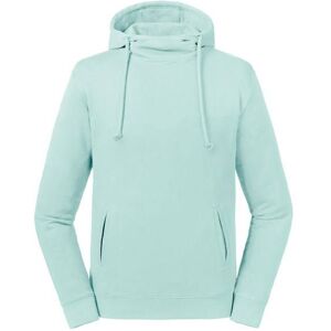 Niebieska Bluza Unisex Pure Organic High Collar Hooded Sweat Russell Tyrkysová M Niebieska Bluza Unisex Pure Organic High Collar Hooded Sweat Russell Tyrkysová M