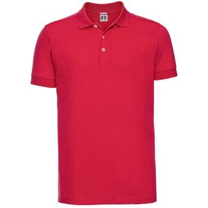 RUSSELL Men'S T-Shirt Stretch Polo R566m 95% Smooth Cotton Ring-Spun 5% Lycra 205g/210g Červená L RUSSELL Men'S T-Shirt Stretch Polo R566m 95% Smooth Cotton Ring-Spun 5% Lycra 205g/210g Červená L