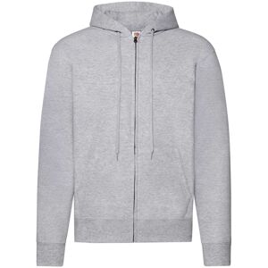 Grey Zippered Hoodie Classic Fruit Of The Loom Šedá Xxl Grey Zippered Hoodie Classic Fruit Of The Loom Šedá Xxl