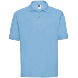 Men'S Polycotton Polo Russell Blue T-Shirt Svetlomodrá Xs Men'S Polycotton Polo Russell Blue T-Shirt Svetlomodrá Xs