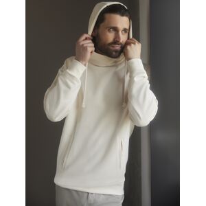 Ecru Sweatshirt Unisex Pure Organic High Collar Hooded Sweat Russell Krémová Xs Ecru Sweatshirt Unisex Pure Organic High Collar Hooded Sweat Russell Krémová Xs