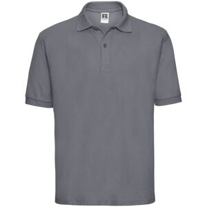 Men'S Polycotton Polo Russell Dark Grey T-Shirt Šedá S Men'S Polycotton Polo Russell Dark Grey T-Shirt Šedá S