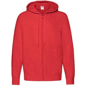 Czerwona Bluza Męska Z Kapturem Lightweight Zip Thru Hooded Sweat Fruit Of The Loom Červená S Czerwona Bluza Męska Z Kapturem Lightweight Zip Thru Hooded Sweat Fruit Of The Loom Červená S