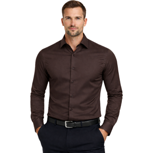 Espada - Pánska Košeľa Regular Fit - Hneda Modrá Xxl Espada - Pánska Košeľa Regular Fit - Hneda Modrá Xxl