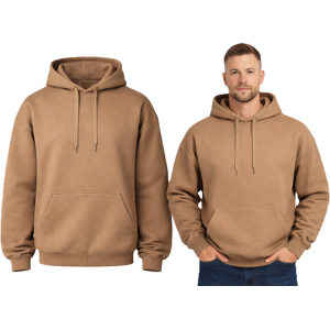 J.Style - Pánska Mikina Svetlohnedá Hnedá Xxl J.Style - Pánska Mikina Svetlohnedá Hnedá Xxl