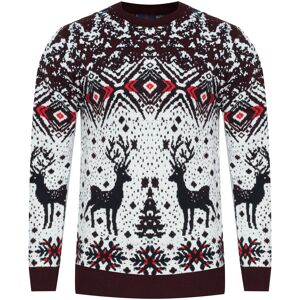 Vzorovaný Vianočný Sveter Arma Biela L Vzorovaný Vianočný Sveter Arma Biela L