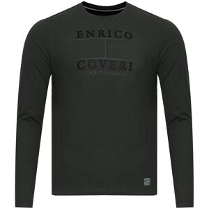 Enrico Coveri Pánske Tričko S Dlhým Rukávom Kaki L Enrico Coveri Pánske Tričko S Dlhým Rukávom Kaki L