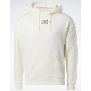 Reebok - Fleece Mikina S Kapucňou Krémová M Reebok - Fleece Mikina S Kapucňou Krémová M
