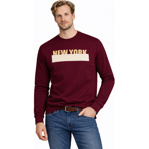 Mikina Jumper 202176 Bordová Krémová Xxl Mikina Jumper 202176 Bordová Krémová Xxl