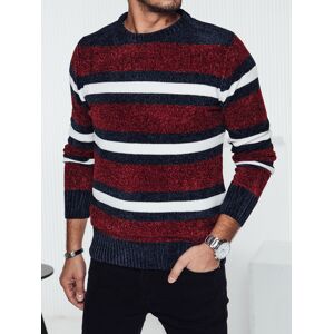 DStreet Pánsky Pruhovaný Sveter Červený Čierna Xxl DStreet Pánsky Pruhovaný Sveter Červený Čierna Xxl
