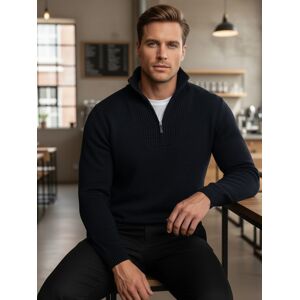 DStreet Pánsky Sveter Na Zips Xxl DStreet Pánsky Sveter Na Zips Xxl