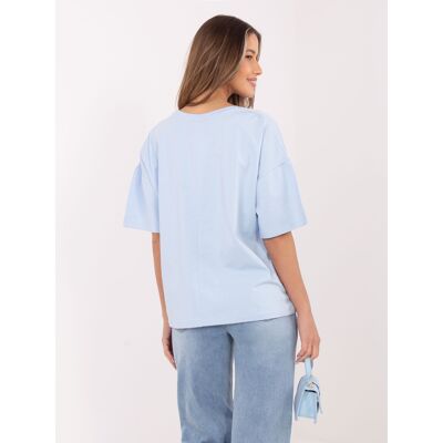 RUE PARIS Svetlomodré Oversized Tričko Svetlomodrá S RUE PARIS Svetlomodré Oversized Tričko Svetlomodrá S