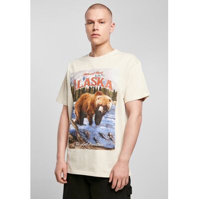 Mister Tee Alaska Vintage Oversize Tee Sand Biela M Mister Tee Alaska Vintage Oversize Tee Sand Biela M