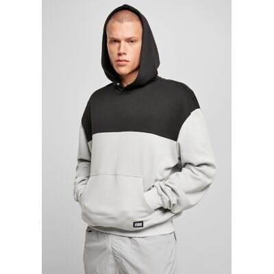Urban Classics Upper Block Hoody Light Asphalt/black Šedá S Urban Classics Upper Block Hoody Light Asphalt/black Šedá S
