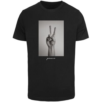 Mister Tee Black T-Shirt With Peace Sign Čierna M Mister Tee Black T-Shirt With Peace Sign Čierna M