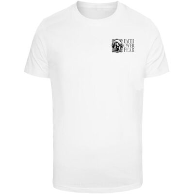 Mister Tee Men'S T-Shirt Faith Over Fear White Biela S Mister Tee Men'S T-Shirt Faith Over Fear White Biela S