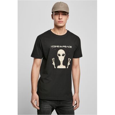 Mister Tee Black T-Shirt I Come In Peace Čierna Xl Mister Tee Black T-Shirt I Come In Peace Čierna Xl