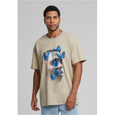 Mister Tee Le Papillon Oversize Tee Wet Sand Krémová Xxl Mister Tee Le Papillon Oversize Tee Wet Sand Krémová Xxl