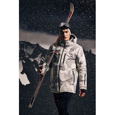 Defacto Fit Water Repellent Puffer Jacket Hooded Ski Suit Waterproof Šedá Xs Defacto Fit Water Repellent Puffer Jacket Hooded Ski Suit Waterproof Šedá Xs