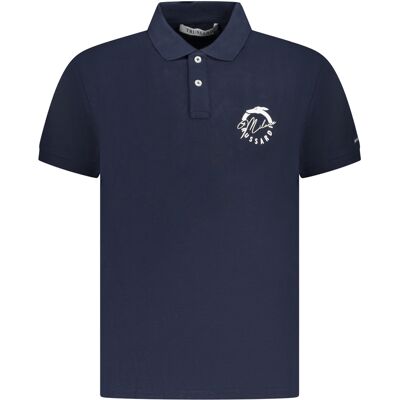 Modré Pánske Polo Tričko Trussardi Modrá S Modré Pánske Polo Tričko Trussardi Modrá S