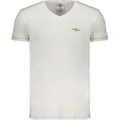 Biele Pánske Tričko Aeronautica Militare Biela Xl Biele Pánske Tričko Aeronautica Militare Biela Xl